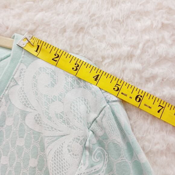 T-Shirt Size M Pastel Green Whimsycore Bloomcore Light Academia Fairycore Floral - Picture 9 of 15